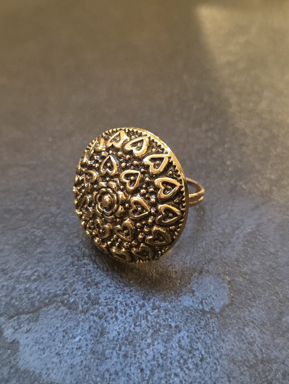 Mid-Century Victorian Revival Statement Ring | Handcrafted Upcycled
